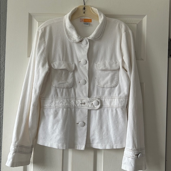 Vintage Tulle off white light corduroy jacket - Picture 1 of 8